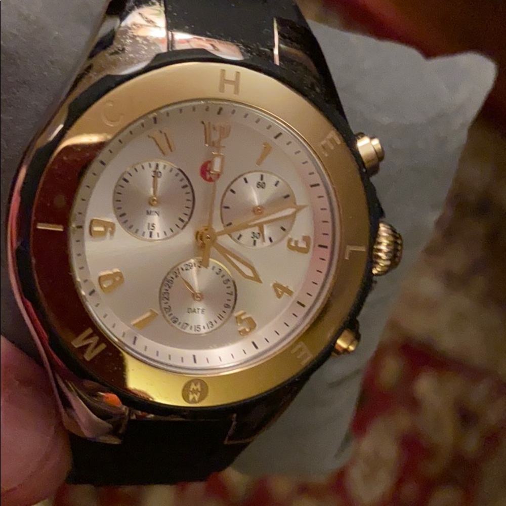 Beautiful bold face Michele watch..